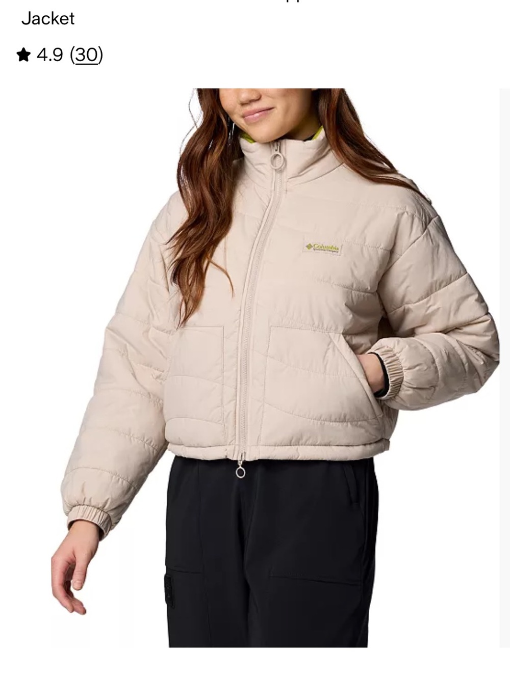 Columbia Women's Wallowa Cropped Insulated Jacket - Cream